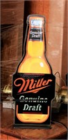 Miller Genuine Draft Beer Sign Countertop