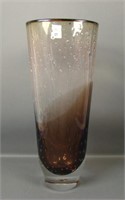 Mid Century Modern Controlled Bubble Glass Vase