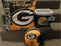 Green Bay Packers: pillow - small trash can -