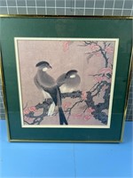 ASIAN STYLE FRAMED PRINT VINTAGE