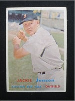 1957 TOPPS #220 JACKIE JENSEN RED SOX