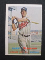 1957 TOPPS #225 HARRY SIMPSON ATHLETICS