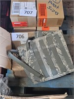 box of military items