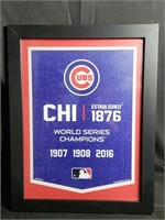 Chicago Cubs World Series Champions Framed Picture
