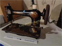 Antique Hand Crank Singer Sewing Machine