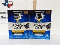 2 Packs HOT SHOT Roach Bait Stations 12x2=24 $4.99