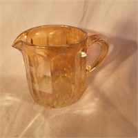 Vintage Creamer Marigold Carnival Art Glass