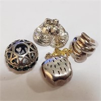 $240 Silver Pack Of 4 Pandora Beads
