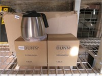 3 New Bunn Coffee Pots 1.9L