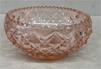 Pink depression candy dish