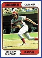 1974 Topps Baseball #10 Johnny Bench