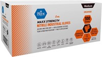 100 units - MED PRIDE Maxx Strength Nitrile Gloves