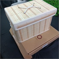 Foldable Bamboo Storage Box 11x7