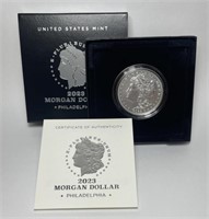 2023 Morgan Silver Dollar $1 23XE Box & COA OGP