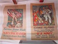 Recruiting Prints for the US Navy - Attic Find -