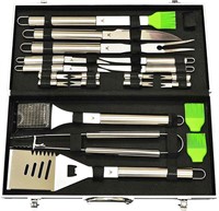 20-Piece Stainless-Steel BBQ Tool Kit