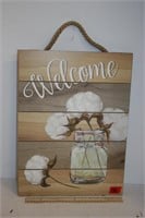 Welcome Wooden Wall Decor  from Hobby Lobby