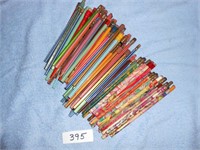 75+ Assorted Pencils, Striped & Multi-colored
