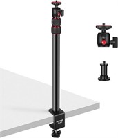 Extendable Camera Desk Mount with 1/4" Ball Head