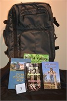 Large Carry-On/Backpack with Local Hiking Books