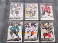 Six NHL Young Guns 2019 Upper Deck Rookies