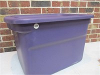18 Gallon Tote with Lid - Purple