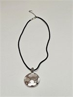 STERLING SILVER PENDANT NECKLACE MOTHER OF PEARL