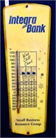Vntg 24x8 Integra Bank adv thermometer