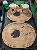 Horse Décor Mugs & Platter