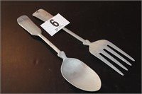 Large Fork & Spoon Décor