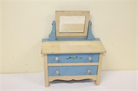 Vintage childs painted dresser with mirror