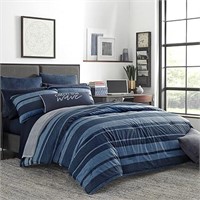 (N) Nautica - Twin Comforter Set, Cotton Reversibl