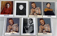 7pc 1995 Signed Star Trek Voyager Cast Photographs