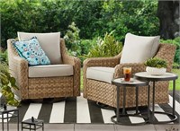 Set of 2 BHG River Swivel Gliders w/ Patio Covers