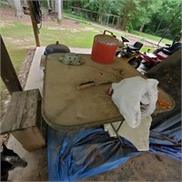 PATIO TABLE AND BENCH