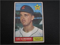 1961 TOPPS #462 LOU KLIMCHOCK ATHLETICS