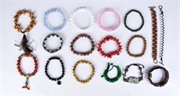 A Group of 17 Assorted Bracelets