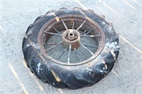 26in Iron Implement Wheel with 9-24 Tire