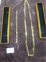 NEW 2 Chains 16" & 29" - Gold Coloured
