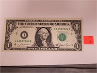 1981 1 Dollar Bill Signed Donald Regan