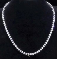 21.8ct Natural Diamond 18Kt Gold Necklace