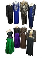 Collection Vintage 1980s Beaded Evening Gowns