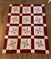 Hand Crafted Machine Sewn Quilt Throw