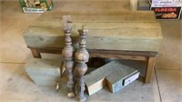 Coffee Table, Wood Table Legs, Large Wood Blocks