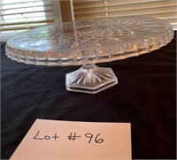 Vintage Pressed Glass Cake Stand