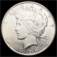 1925-S Silver Peace Dollar CLOSELY UNCIRCULATED