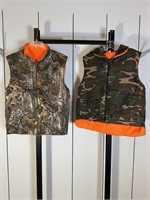 Camo hunting vest Lot, Size approx. S and M