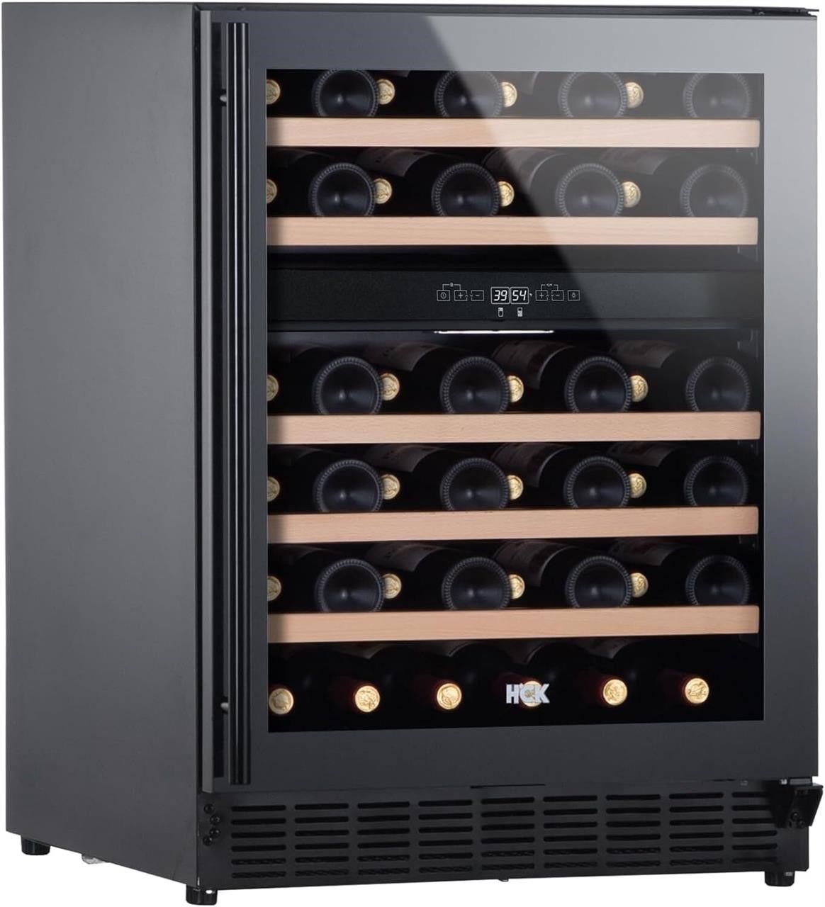HCK Dual Zone Wine Cooler  46-Bottle  24 Size