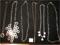 Sterling Silver Necklace Lot…(6) items, all marke