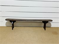 Painted Farmhouse Bench